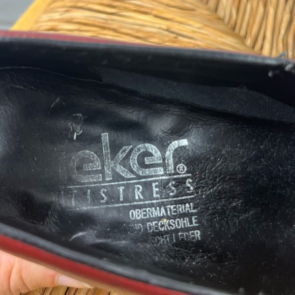 Rieker Oxblood Leather Penny Loafers Sz 39 - Picture 9 of 11